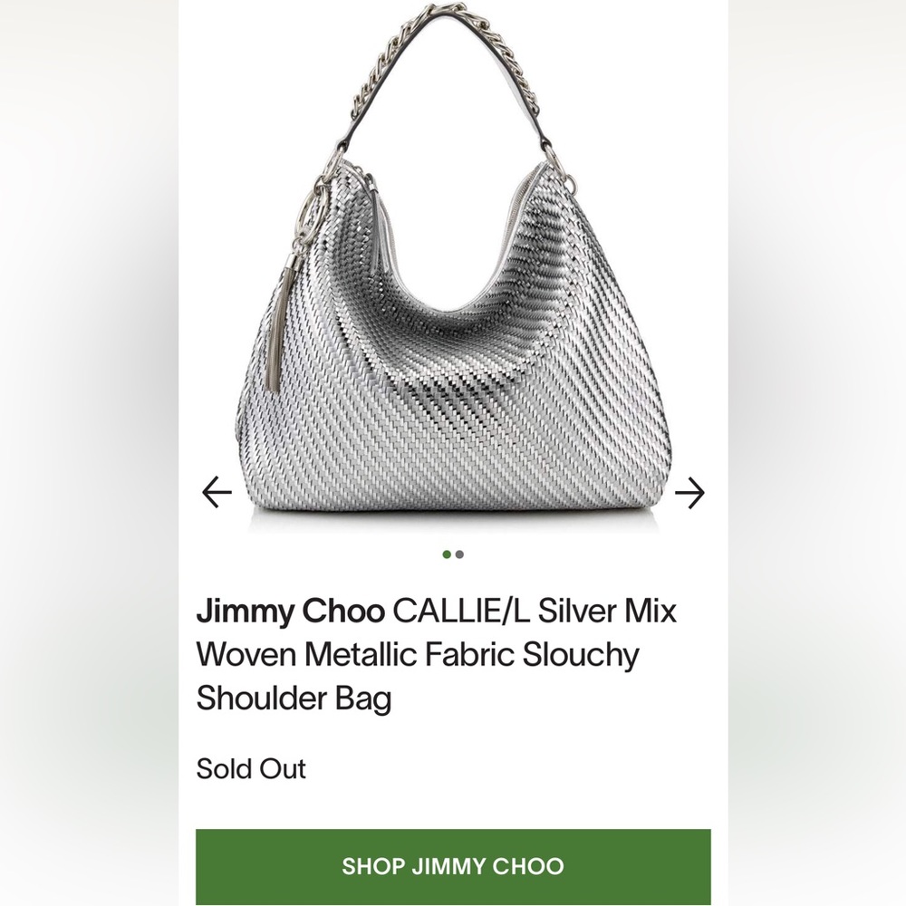 NWOT Jimmy Choo Callie hobo bag